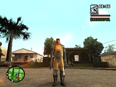 Uniforme do Gordon Freeman para GTA San Andreas