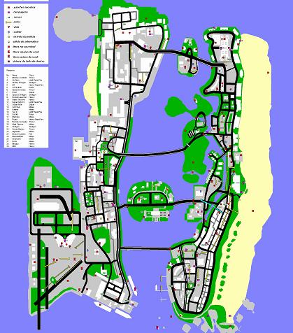 Super mapa com armas e itens do do GTA Vice City